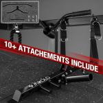 Mikolo 2000LB Power Rack with Dual Pulley System