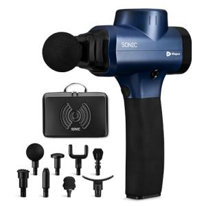 Sonic Deep Tissue Massage Gun with 8 Heads