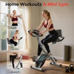 Pleny 5-in-1 Folding Exercise Bike for Home
