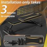 Adjustable Heavy-Duty Weight Bench for Home Gym