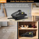 Compact Under Desk Electric Elliptical with Monitor