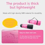 Primasole 1/2 Thick Exercise Mat with Carry Strap & Case Mat for Yoga Pilates Fitness at Home and Gym 72" L x 24" W Azalea Pink Color PSS91NH031A