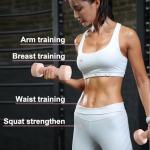 RUNWE Dumbbells Set of 2 - Cast Iron Pink Dumbbell 5 LB Weights Set of 2, Hand Weights Set Exercise & Fitness Dumbbell Free Weights for Child, Women, Men