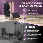 Foldable Wooden Pilates Reformer with Accessories