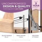 Foldable Wooden Pilates Reformer with Accessories