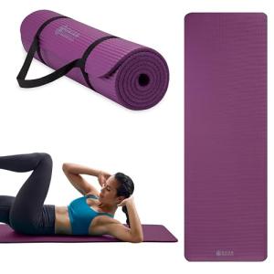 Gaiam Essentials Thick Yoga Mat with Carry Strap