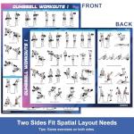 Dumbbell Workout Poster Set - Home Gym Decor