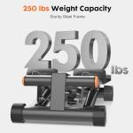 Adjustable Home Stepper with Resistance Bands