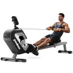 Magnetic Rowing Machine with LCD Monitor and Tablet Holder