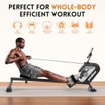 Magnetic Rowing Machine with LCD Monitor and Tablet Holder