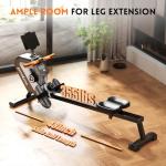 Magnetic Rowing Machine with LCD Monitor and Tablet Holder