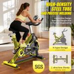 pooboo Indoor Spin Bike with App and Adjustable Resistance