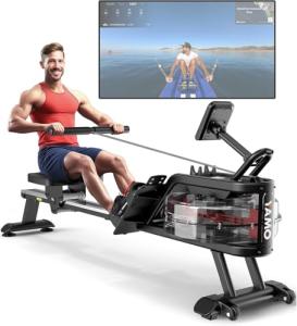 YAMO Water Rowing Machine with LCD Display