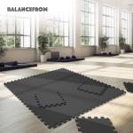 BalanceFrom Interlocking EVA Foam Exercise Tiles - Black