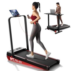 Portable Treadmill with Incline and Handle Bar