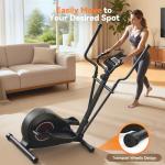 ANCHEER Quiet Magnetic Elliptical Trainer with LCD Display