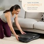 LifePro Vibration Plate Exercise Machine - Whole Body Workout Vibration Fitness Platform w/ Loop Bands - Home Training Equipment for Weight Loss & Toning (Black)