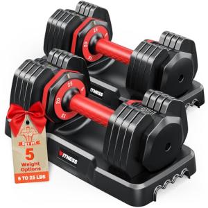 Adjustable Dumbbells Set for Home Gym - 25lb
