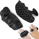 Fingerless Rubber Workout Gloves for Weightlifting