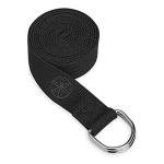 Gaiam 8ft Adjustable Yoga Stretch Strap - Black