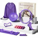 ElaraFit Pilates Ring and Ball Set with Bands