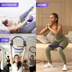 Pilates Ring and Ball Set with Resistance Bands