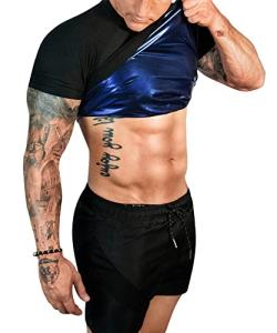 FUXERT Men's Sauna Shirt for Gym Workouts