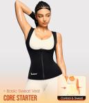 Junlan Women's Sauna Suit Waist Trainer Tank Top