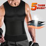 Cimkiz Men's Adjustable Sauna Vest - Black