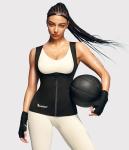 Junlan Women's Sauna Suit Waist Trainer Tank Top