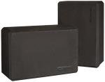Yoga Block Set of 2 – 4"x9"x6", Black