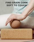 Trideer Eco-Friendly Cork Yoga Blocks (2 Pack)
