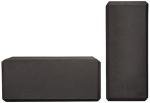 Yoga Block Set of 2 – 4"x9"x6", Black