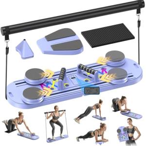 Foldable 7-in-1 Pilates Reformer Board for Home