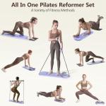 Multifunctional Pilates Board with Resistance Bands