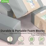 Trideer Yoga Blocks 2 Pack - Lightweight Foam