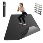 HAPBEAR Extra Wide Non-Slip Yoga Mat with Bands