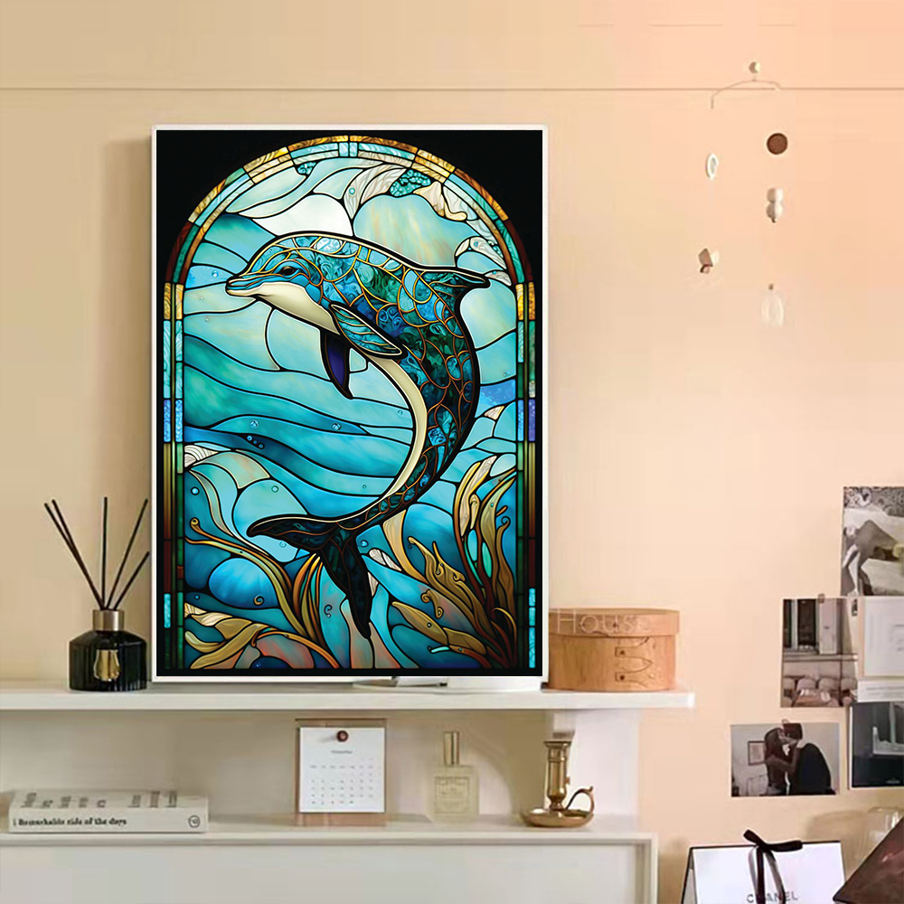 Traditional Mastercrafts Stained Glass Animal Cross Stitch Kit