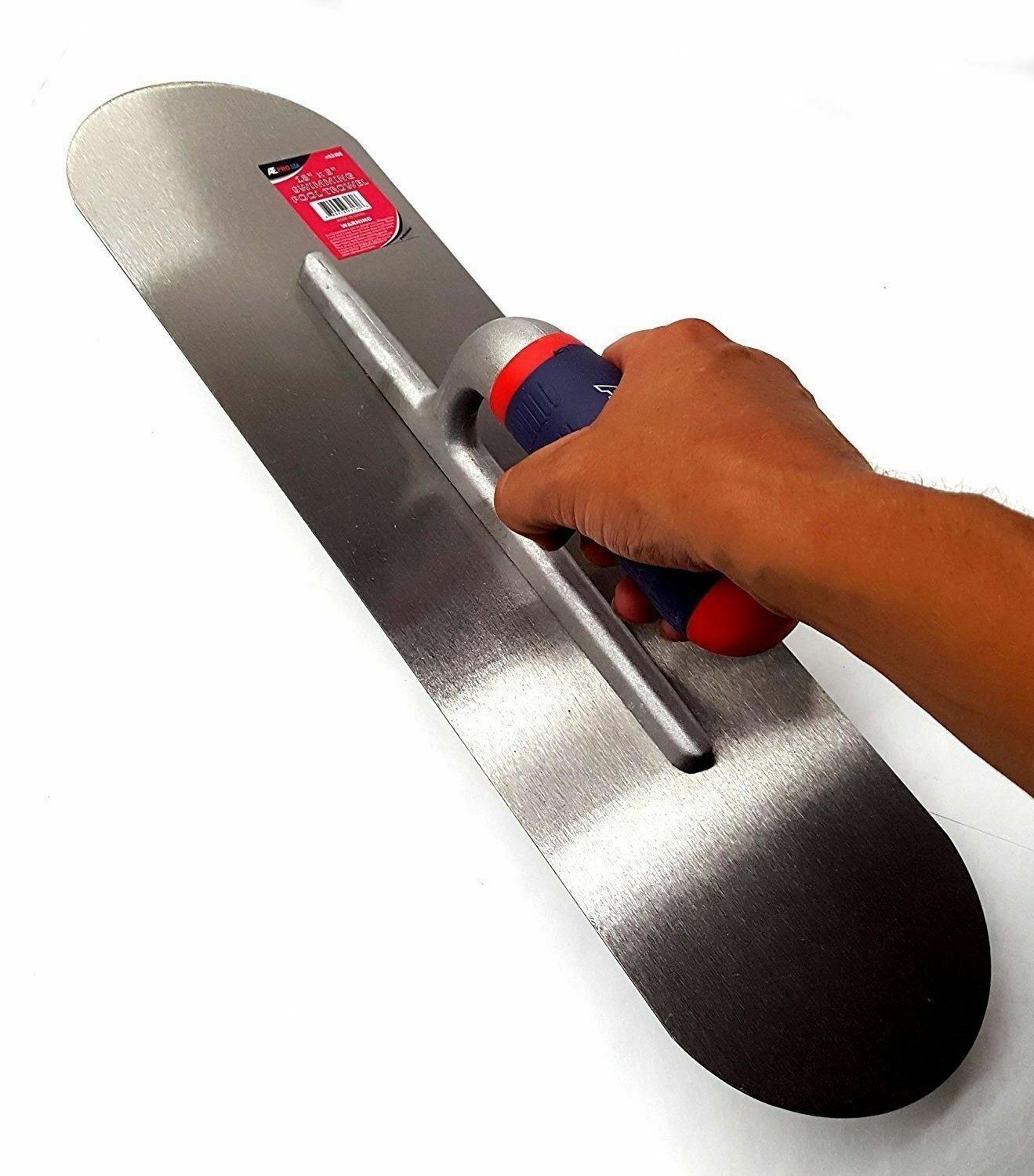 Pair of 18" Stainless Steel Trowels for Cement Finishing