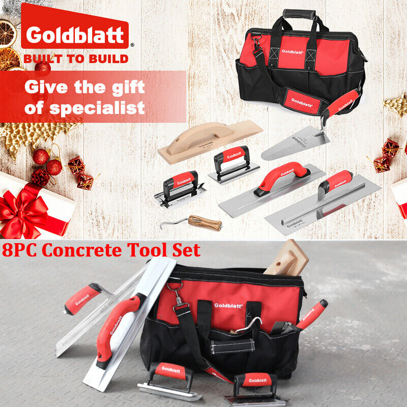 Goldblatt 8-Piece Masonry Tool Set with Bag