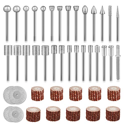 43-Piece Diamond Rotary Burr Carving Set