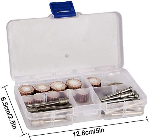 43-Piece Diamond Rotary Burr Carving Set