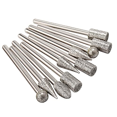 20PCS Diamond Burr Bits for Stone Carving