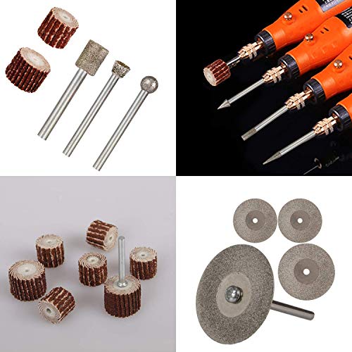 43-Piece Diamond Rotary Burr Carving Set