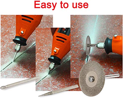 43-Piece Diamond Rotary Burr Carving Set