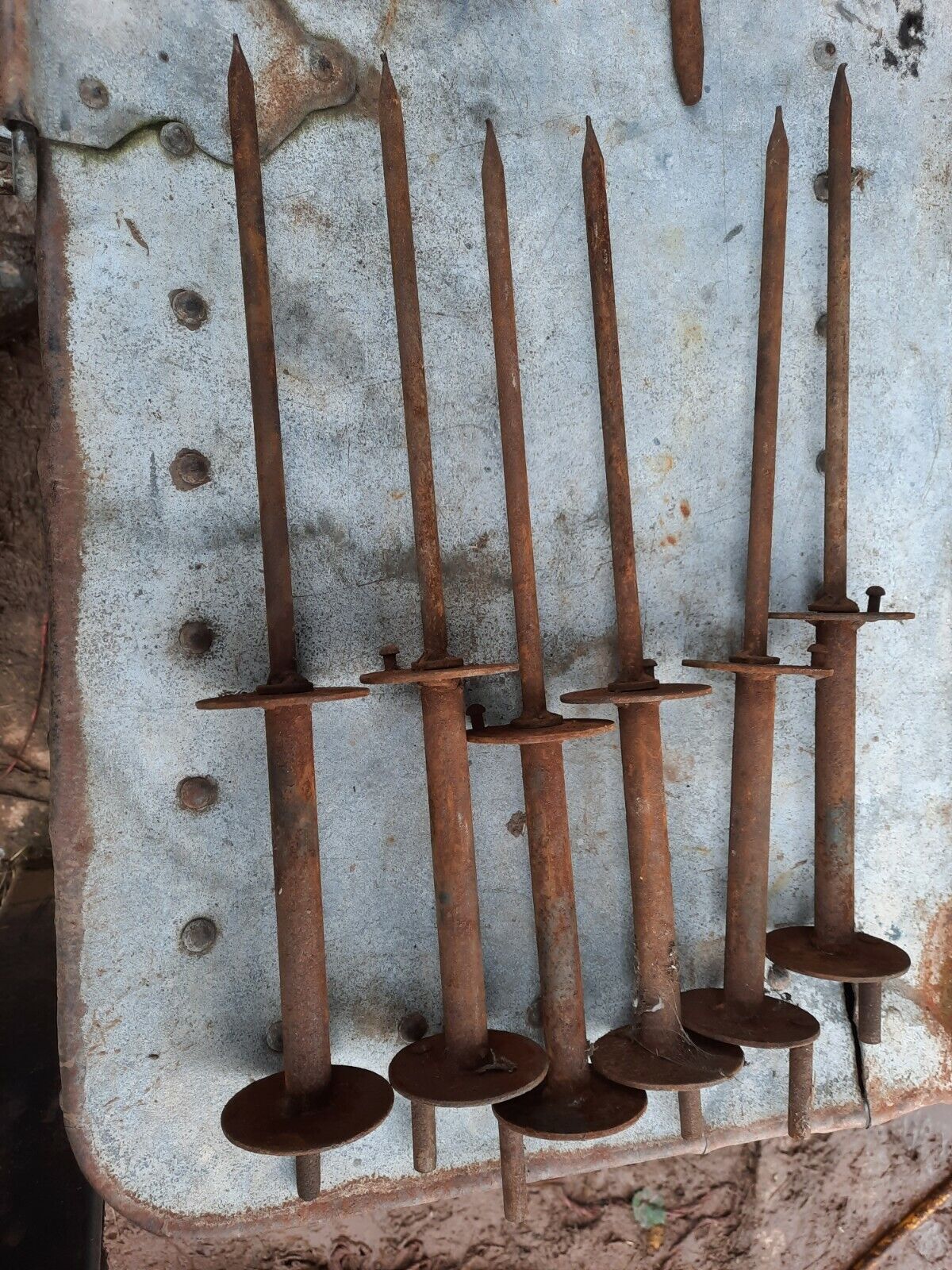 English Thatching Tools and Leather Mitt