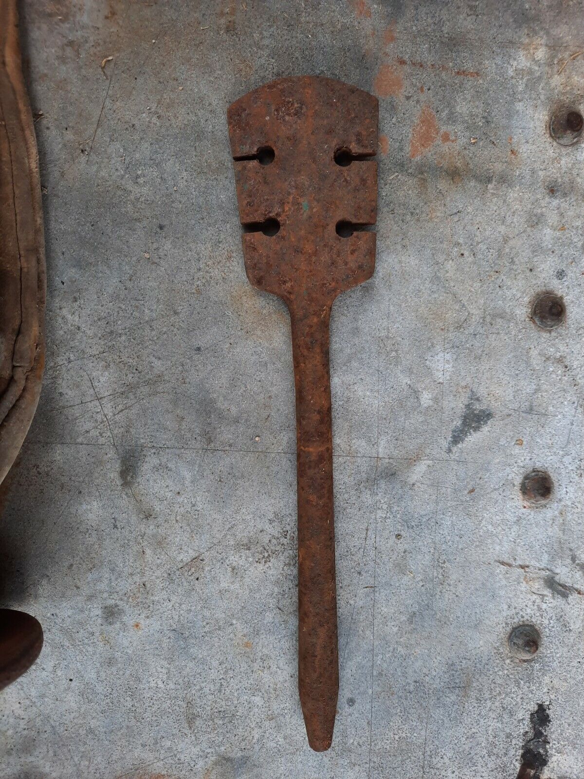 English Thatching Tools and Leather Mitt