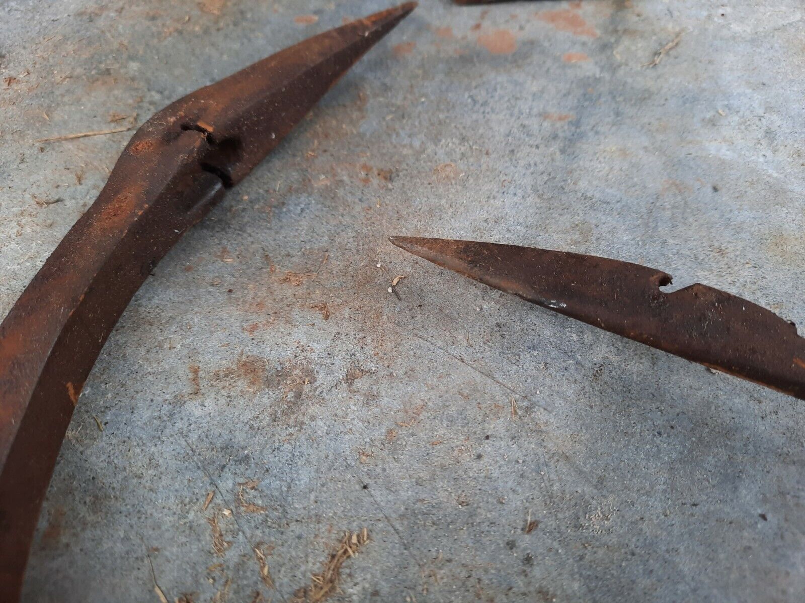English Thatching Tools and Leather Mitt