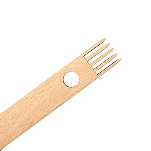 Double-Ended Wooden Weaving Loom Comb for Handcrafts