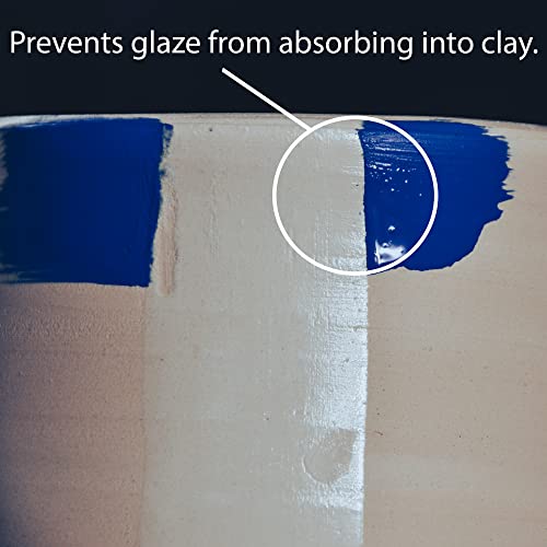 Ceramic Wax Resist for Pottery Glaze - 1 Pint